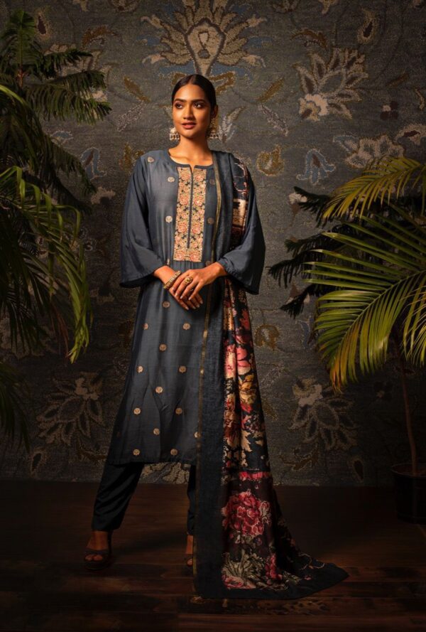 Buy online Multi Colored Synthetic Unstitched Suit from Suits & Dress  material for Women by Salwar Studio for ₹1709 at 48% off | 2024 Limeroad.com