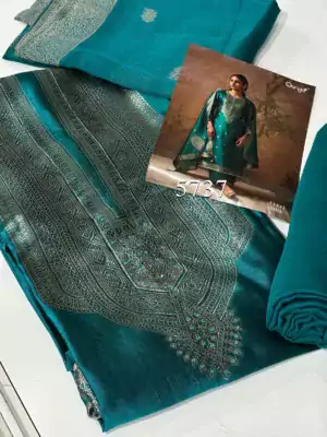 Ganga-ATEET-pure-silk-suits-ocean-blue