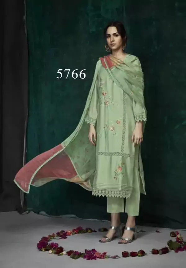 Heer-FARIDA-cotton-designer-suits-Green