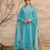 Heer Shabiba Pure Cotton Salwar Suit blue