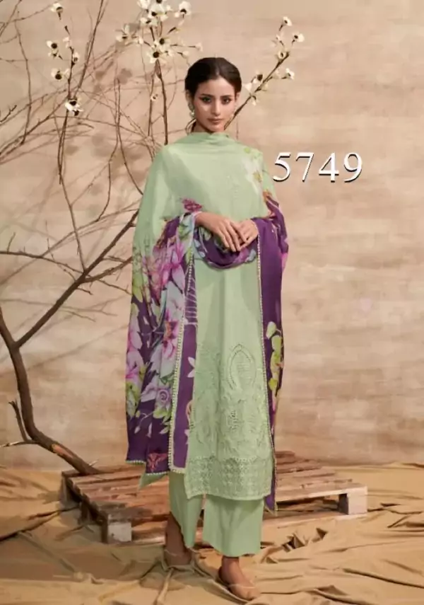 Heer Shabiba Pure Cotton Salwar Suit green