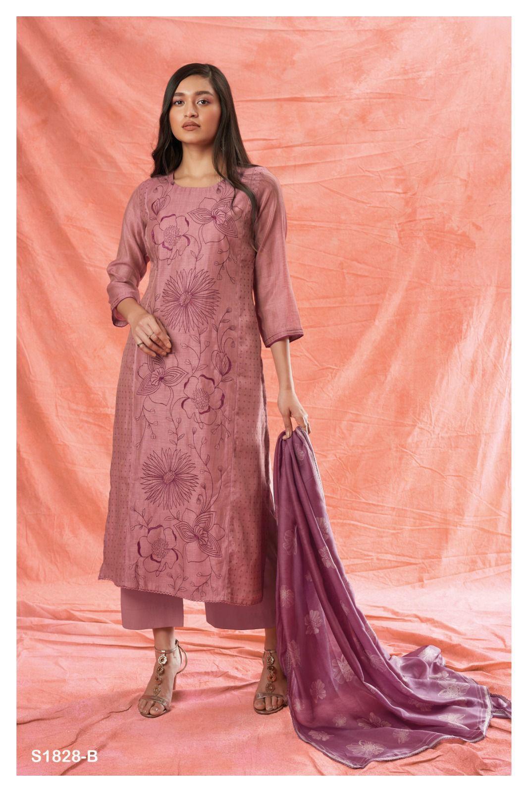 Ganga New Vimi S1142 Wholesale Premium Viscose Jacquard With Hand Work  Salwar Suits - textiledeal.in