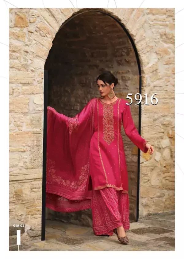 Varsha-GIA-gorgette-suit-red
