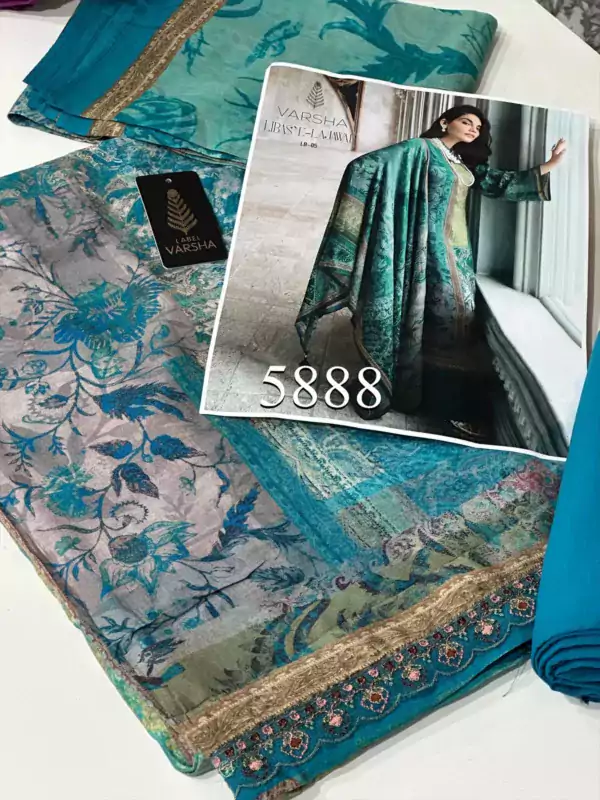 Varsha-LIBAS-E-LAJAWAB-Muslin-Silk-Suits-blue