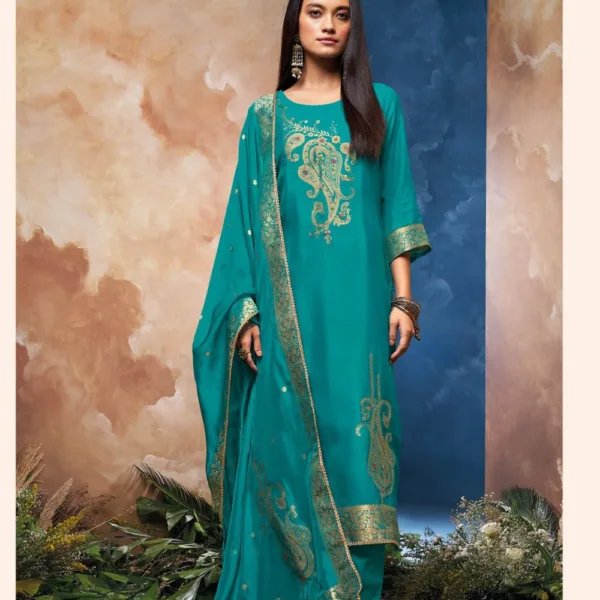 Ganga-SHILOH-Pure-Silk-Suit-Set-BLUE