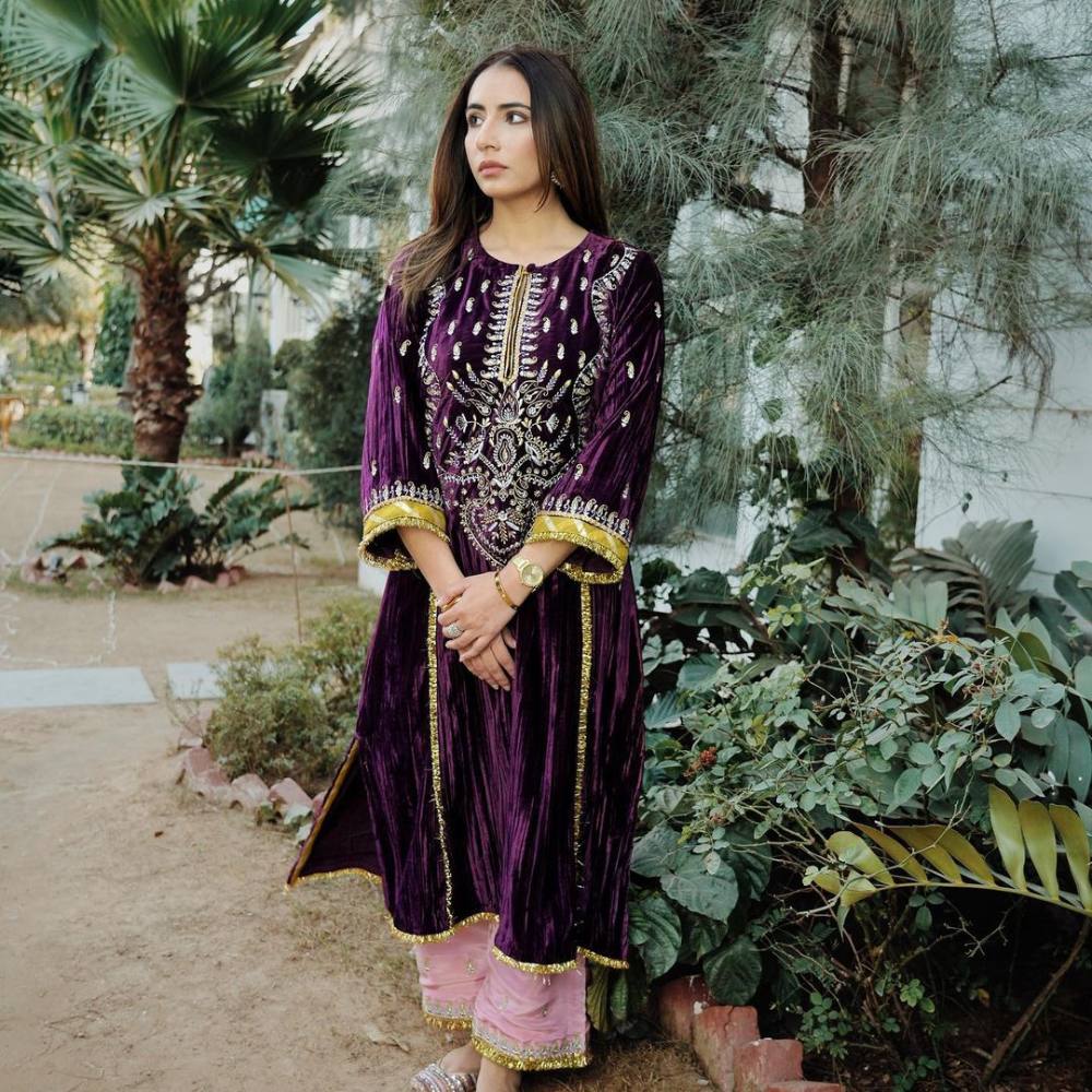 Buy Print Work Fancy Fabric Punjabi Suit Online : Mauritius -