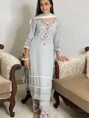 Punjabi Suits Trending Suits For Girls Grey