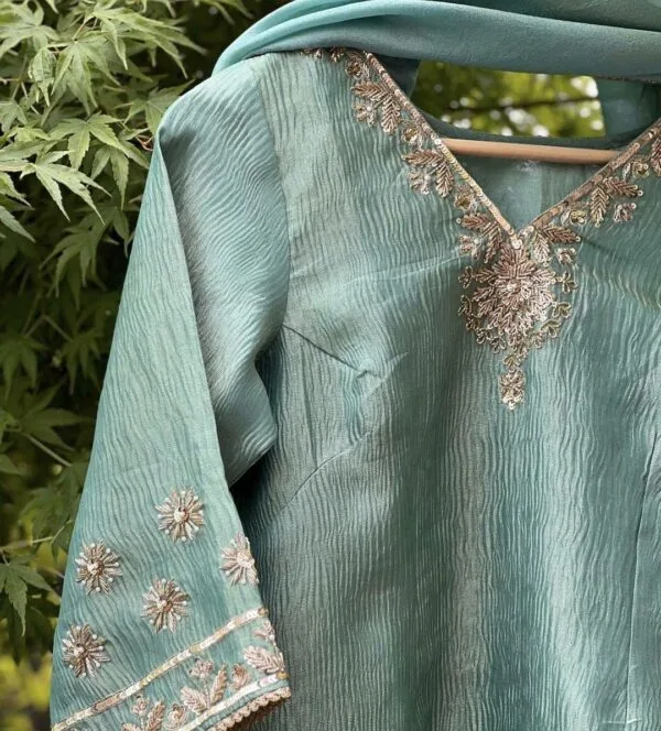 green punjabi suit