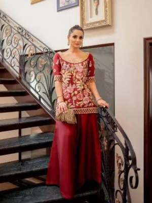 Hand Embroidery Suit Design | Punjabi Suits | Red