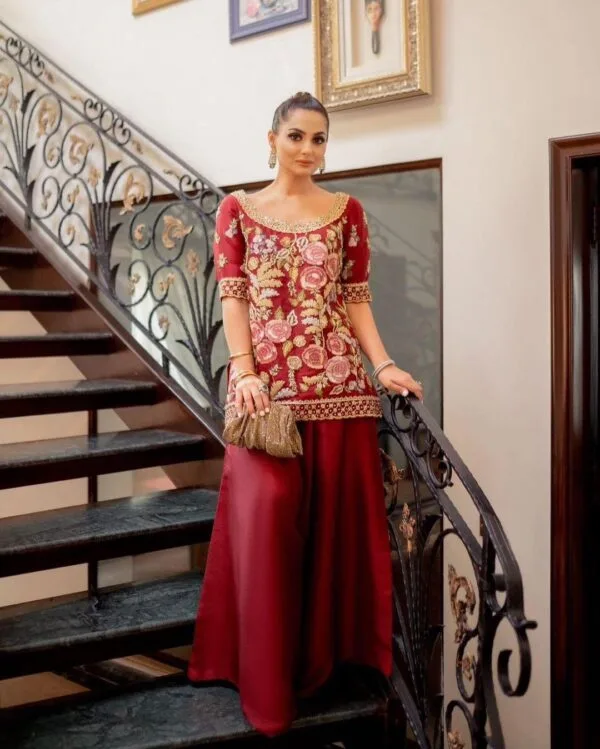 Hand Embroidery Suit Design | Punjabi Suits | Red