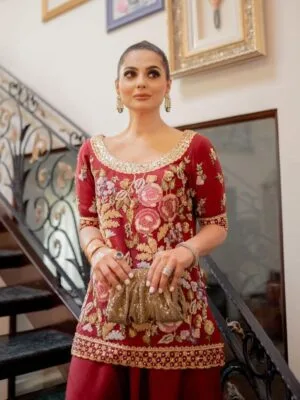Hand Embroidery Suit Design | Punjabi Suits | Red