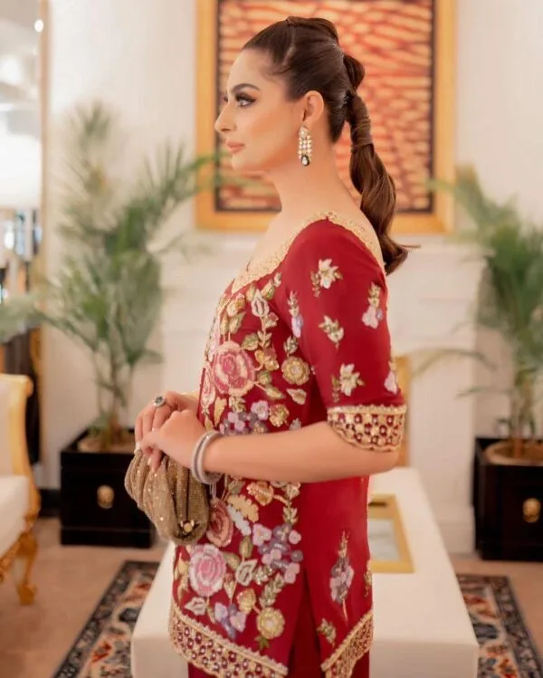 Hand Embroidery Suit Design | Punjabi Suits | Red