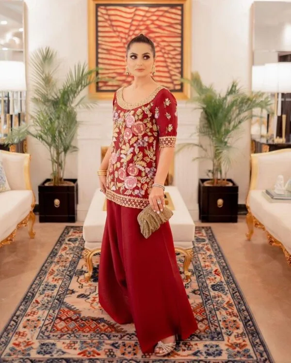 Hand Embroidery Suit Design | Punjabi Suits | Red
