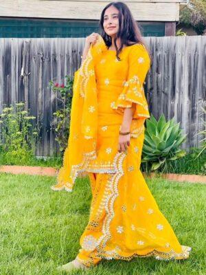 Punjabi Suits | Punjabi Outfit | Yellow