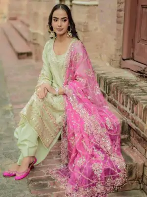 Punjabi Suits | Punjabi Outfit | Green