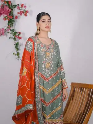 Designer Salwar Suits For Wedding Party Green