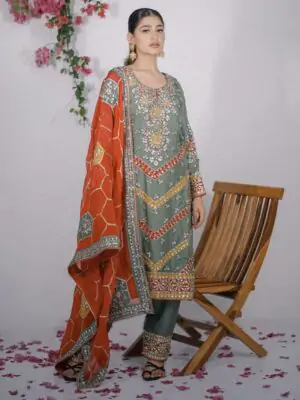 Designer Salwar Suits For Wedding Party Green