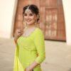 Designer Salwar Suits For Wedding Party Yellow