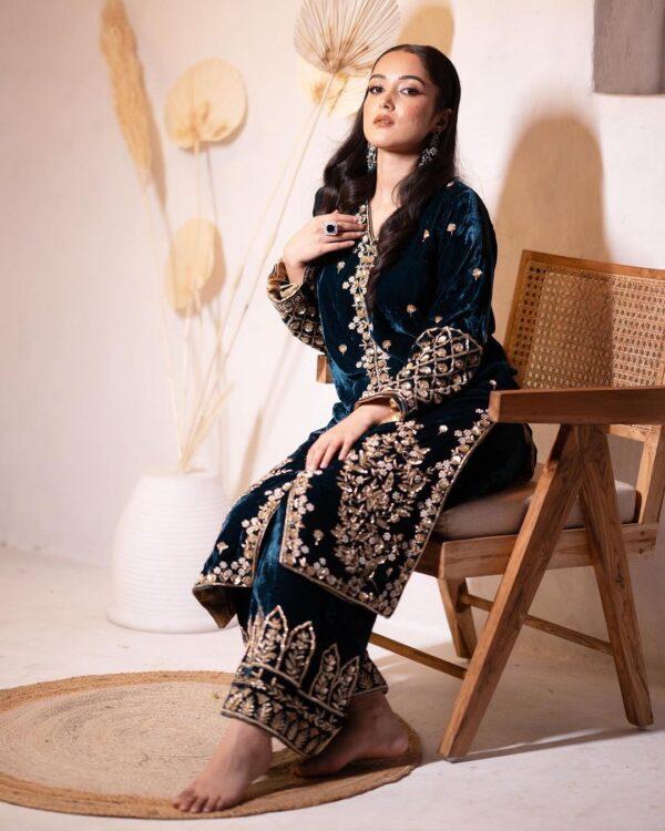 Designer Salwar Suits For Wedding Party | Velvet