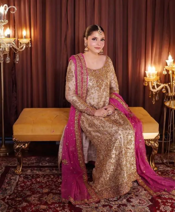 Designer Punjabi Suits For Wedding Party | Golden