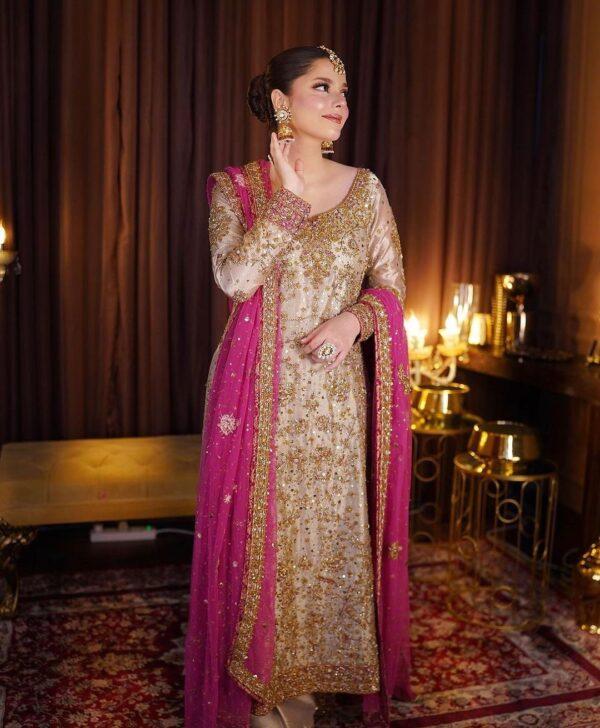 Designer Punjabi Suits For Wedding Party | Golden