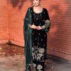 Designer Salwar Suits For Wedding Party | Velvet Green