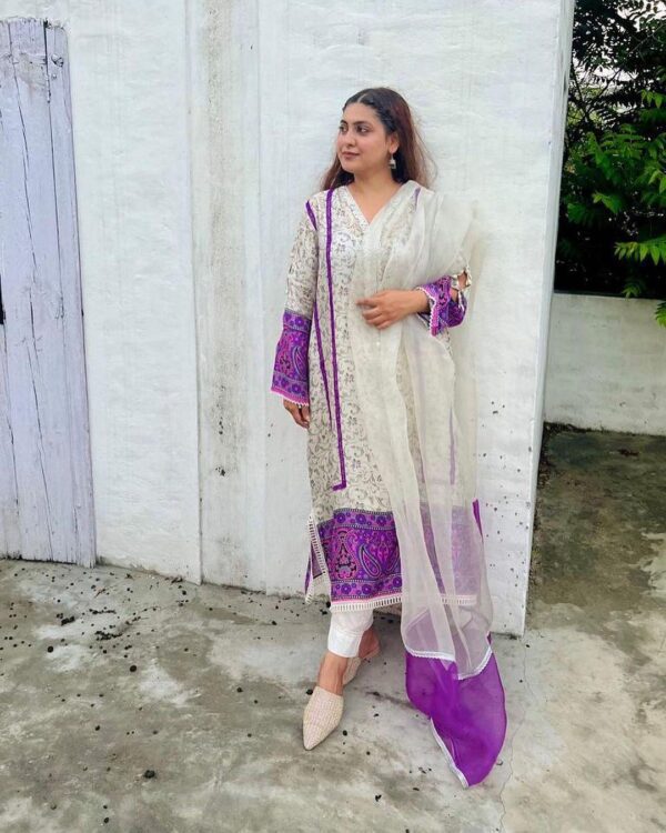 Ladies Punjabi Suit | New Punjabi Suit | White