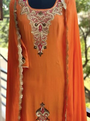 orange punjabi suit