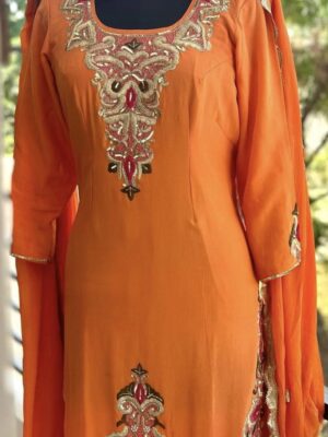 orange punjabi suit