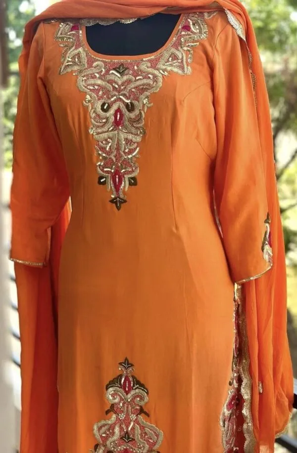 orange punjabi suit