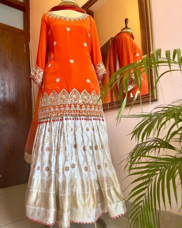 orange punjabi suit
