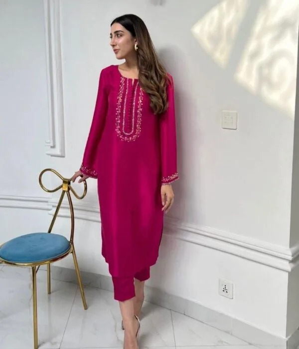 Party Wear Punjabi Suit Design | Handwork Pink