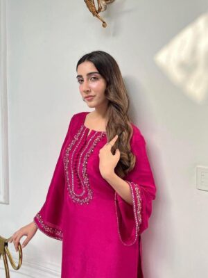 Party Wear Punjabi Suit Design | Handwork Pink