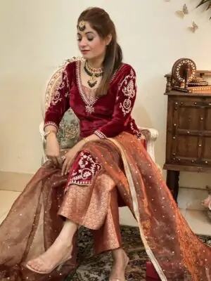 Latest Suit Design 2023 Party Wear | Pink Punjabi Suit