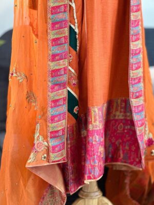 Simple Punjabi Suit Design | Salwar Kameez | Orange