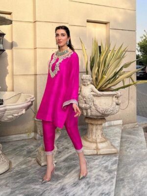 Simple Punjabi Suit Design | Salwar Kameez | Pink