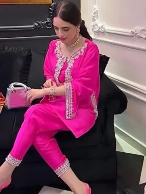 Simple Punjabi Suit Design | Salwar Kameez | Pink