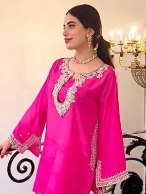 Simple Punjabi Suit Design | Salwar Kameez | Pink