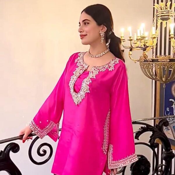 Simple Punjabi Suit Design | Salwar Kameez | Pink