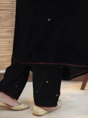 Velvet Suits For Women | Black Punjabi Suit