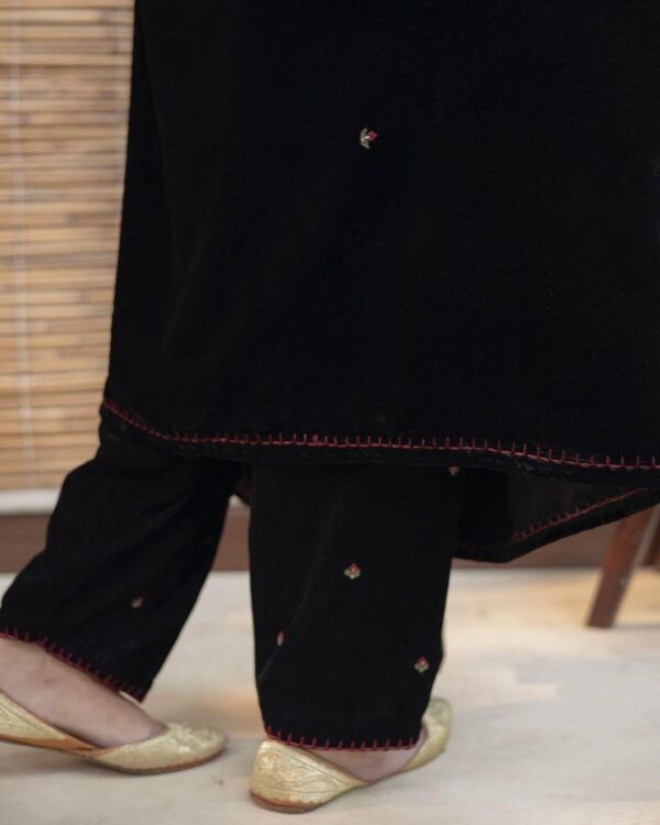 Velvet Suits For Women | Black Punjabi Suit