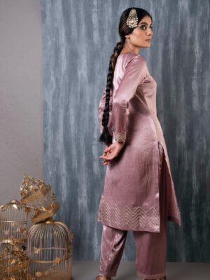 Velvet Suits For Women Rose Punjabi Suit