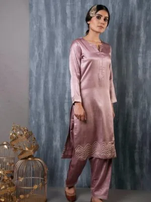 Velvet Suits For Women Rose Punjabi Suit