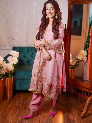 Designer Boutique Punjabi Suit Pink