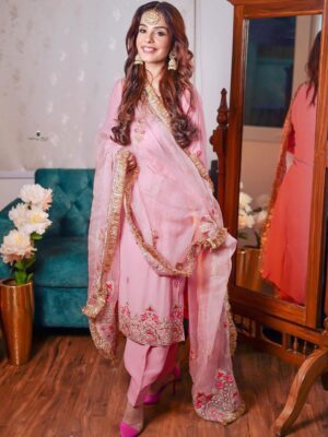 Designer Boutique Punjabi Suit Pink