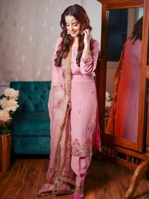 Designer Boutique Punjabi Suit Pink