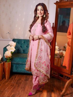 Designer Boutique Punjabi Suit Pink