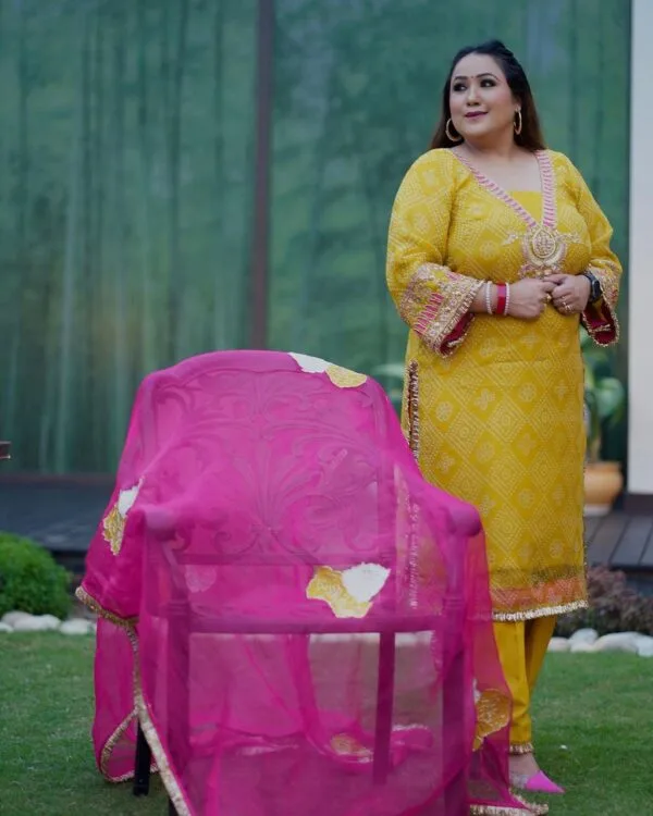 Designer Boutique Punjabi Suit Yellow