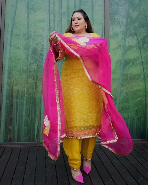 Designer Boutique Punjabi Suit Yellow