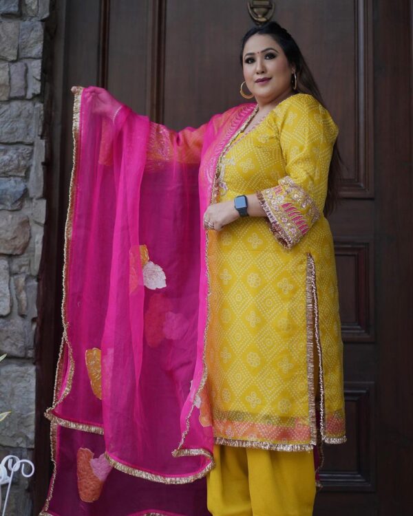 Designer Boutique Punjabi Suit Yellow